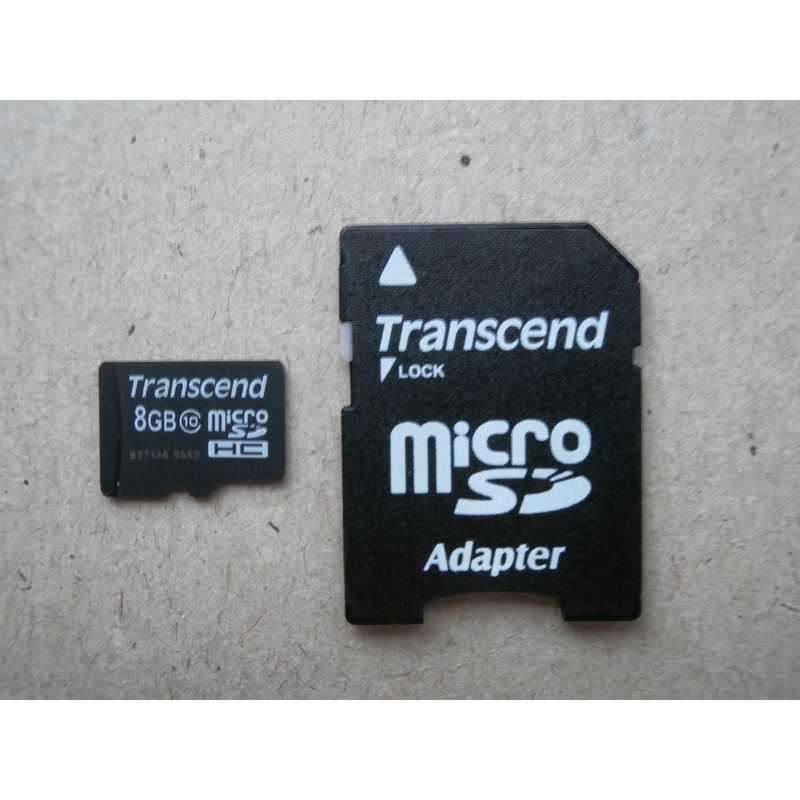 Карта памяти Transcend micro SDHC 8Gb class10