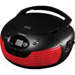 Магнитола Supra BB-CD120U красный/чёрный